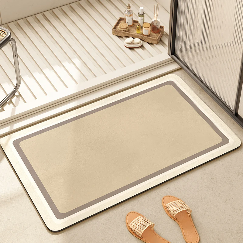 

Diatom Mud Absorbent Floor Mats, Anti-slip Entrance Doormat, Bathroom Carpet, Toilet Area Rugs, Rugs for Bathroom