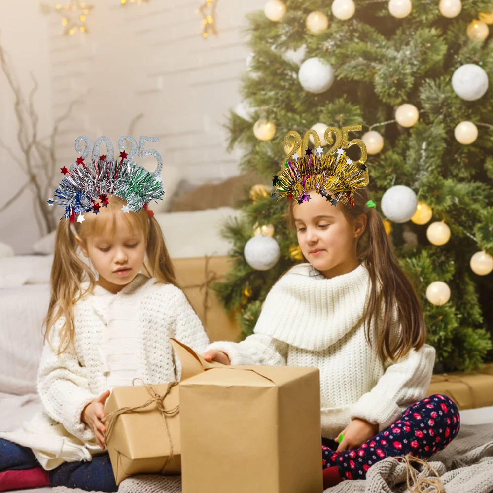 Christmas photo props glasses frame headband headwear party decoration gift 2pcs hair headband christmas party glasses