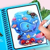 2023 Reusable Coloring Book Magic Water Picture Drawing Book Sensory Early Education For Kids Birthday Gift Montessori Toys Gift 6