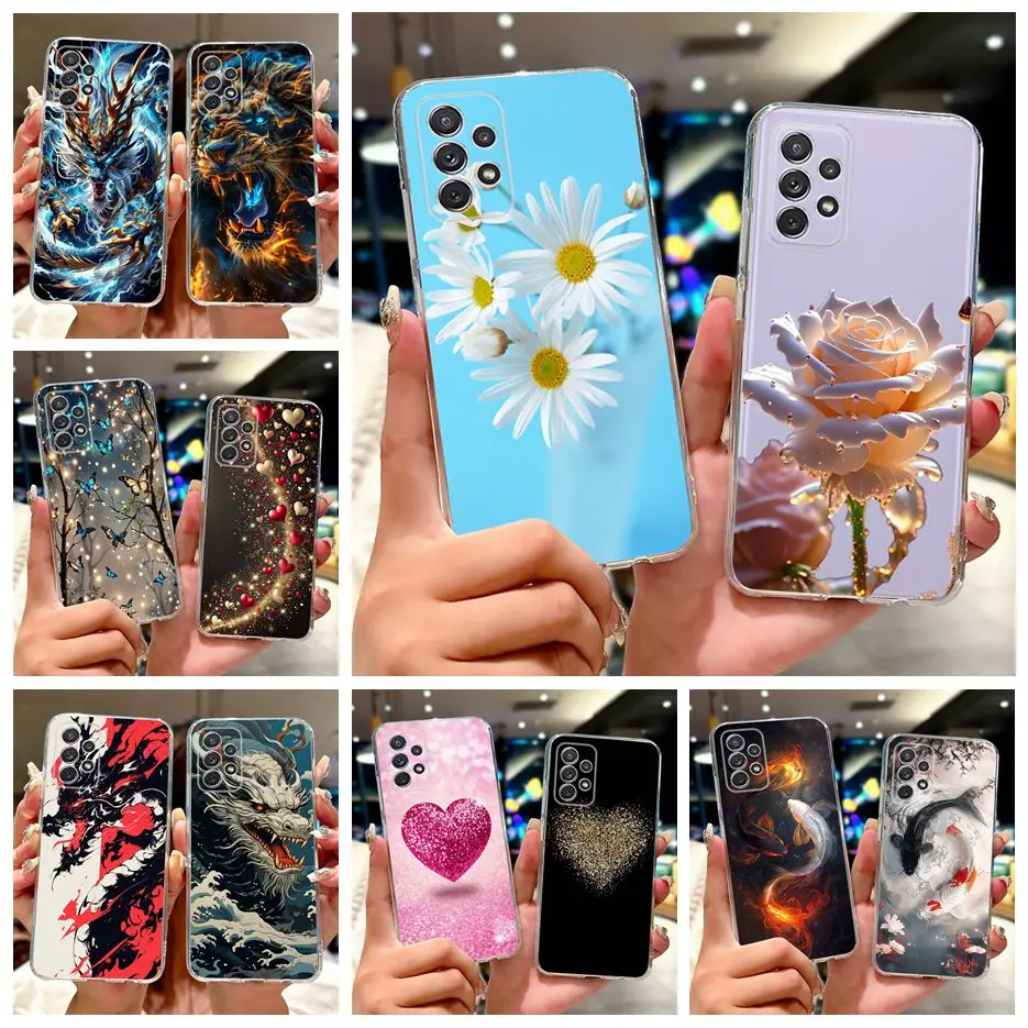 Luxury Floral Painted Soft Slim Phone Case - Elegant Design