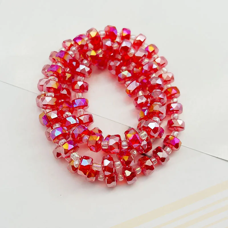 30Pcs Wheel Shape Austrian Crystal Glass Beads for Jewelry Making 3
