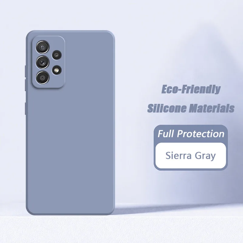 Enhanced Liquid Silicone Slim Phone Case with Square Design