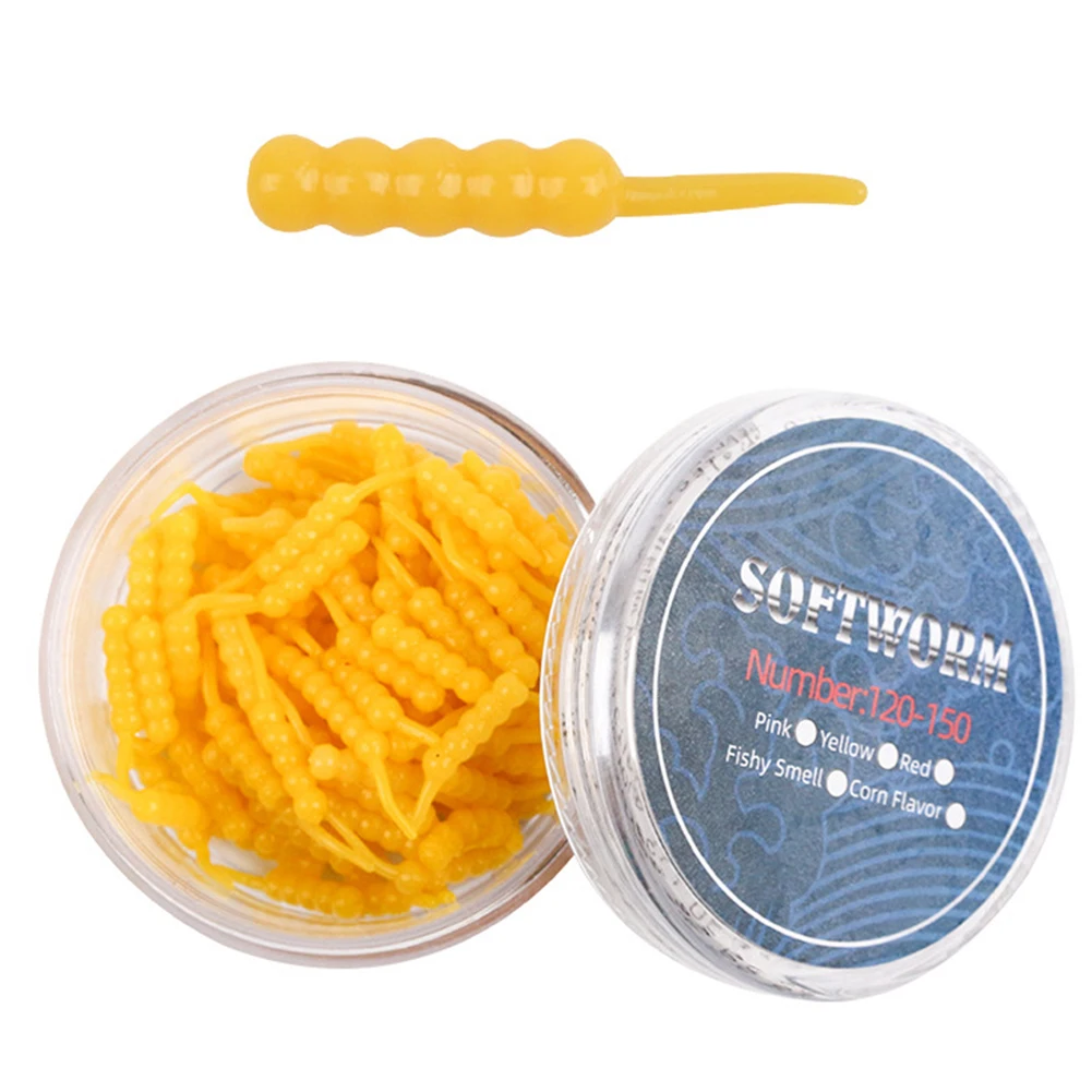 Description Picture 5 of item1Box Fishing Soft Trout Lure Silicone Bait Wobbler Swimbait Artificial Worm Baits 20mm Fishy Smell Tpr Eco-friendly Material