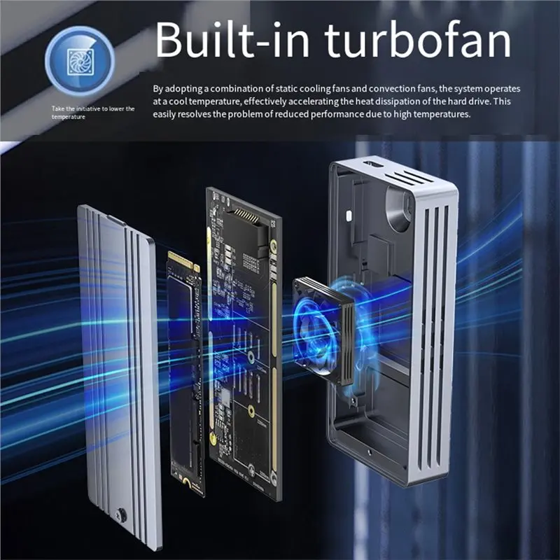 A35M-폰 노트북용 40Gbps USB 4.0 SSD 케이스 썬더볼트 USB-C M.2 NVMe SSD 케이스 USB 3.2/3.1/3.0용