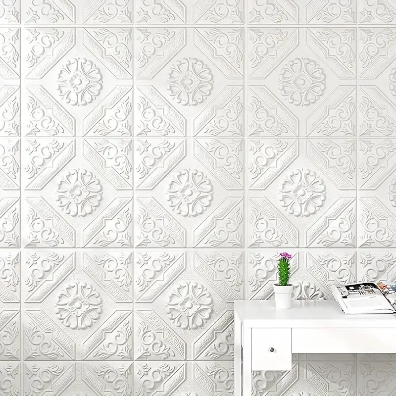 3D Wall Stickers Self-adhesive Waterproof Moisture-proof Wall Stickers For Ceiling Bathroom Anti-collision Decoration