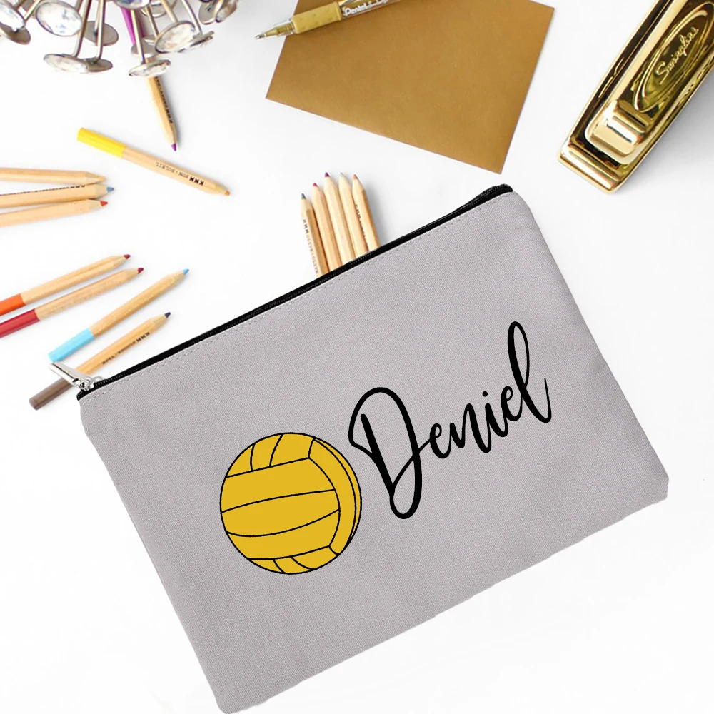 Personalised Football Pencil Bag Custom Name Pencil Case School Stationery Supplies Storage Bags Christmas Birthday Gift for Kid 6