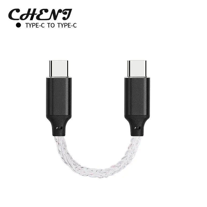 USB Type C To Type C DAC Hifi Adapter Earphone Amplifie Digital Decoder AUX Audio Cable Converter Android OTG Adapter Cable