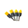 4 Pack Drill Brush Attachment Set Yellow Plastic For Cordless Drill Tile & Grout Drill Brush Set 1