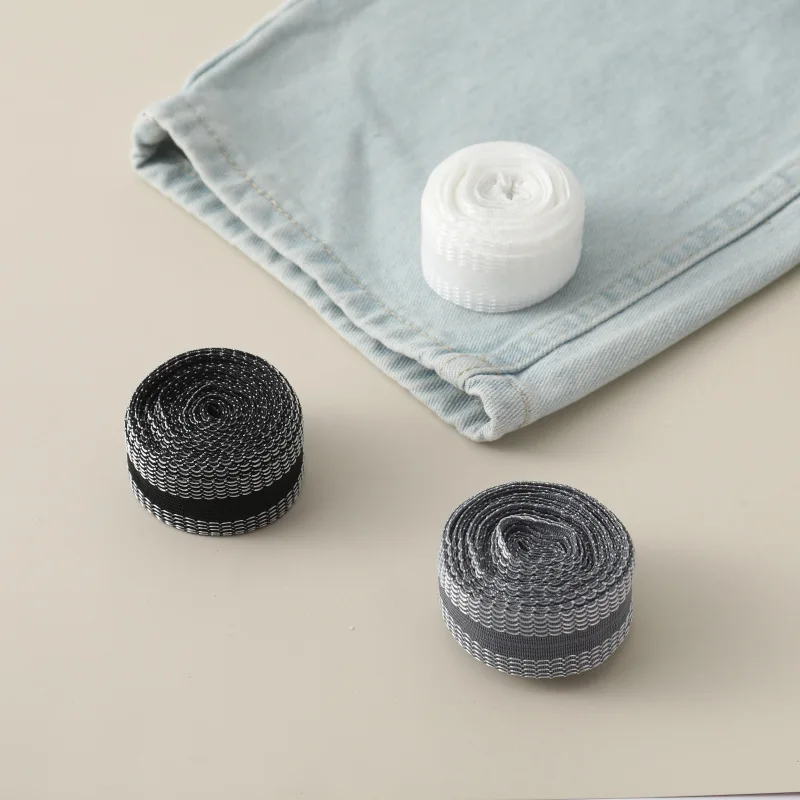 Self-adhesive Trouser Leg Sticker Trouser Opening Shortening Paste Pants Edge Shortening Tape Suit DIY Sewing Fabric 5M For Adhesive Tape,Adhesive Cloth Tape,Carbon Fiber Sticker Tape,Adhesive Seal Strip