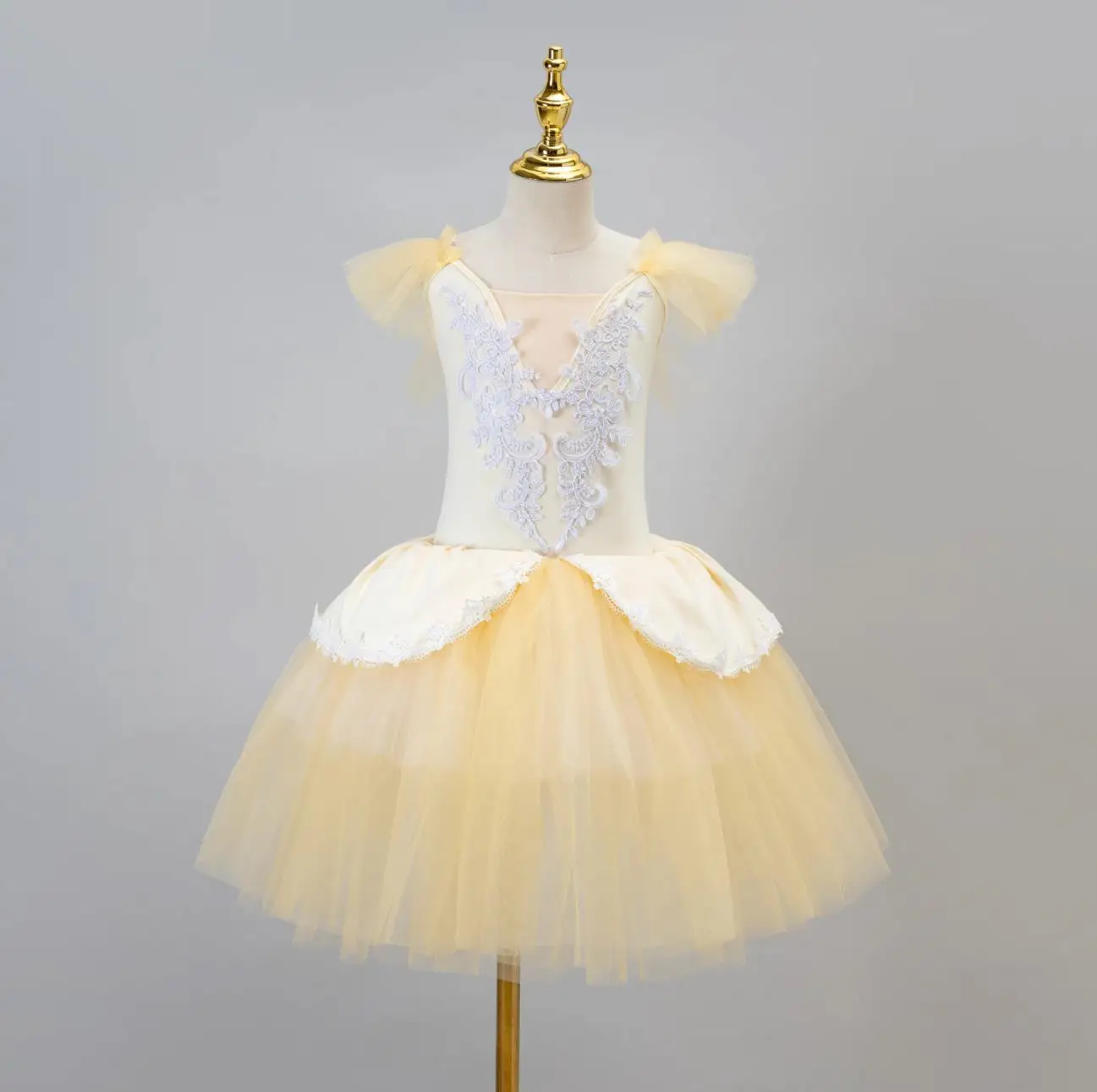 

Apricot Yellow Romantic Tutu Long Tulle Tutus Ballet Dress Women Girls Ballerina Party Dress Children Ballet Dance Costume