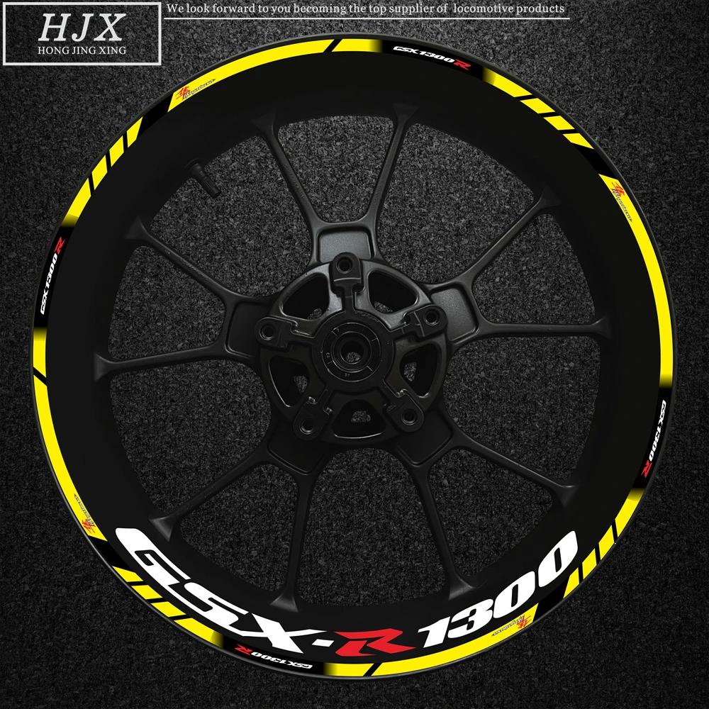 reflective stickers motorcycle stickers vinyl stickers graffiti stickers custom stickers wheel hub stickers motorcycle accessories Motorcycle Suzuki Gsx-r1300 Hayabusa GsxR1300r Wheel hub stickers tire rims rim modification reflective stickers