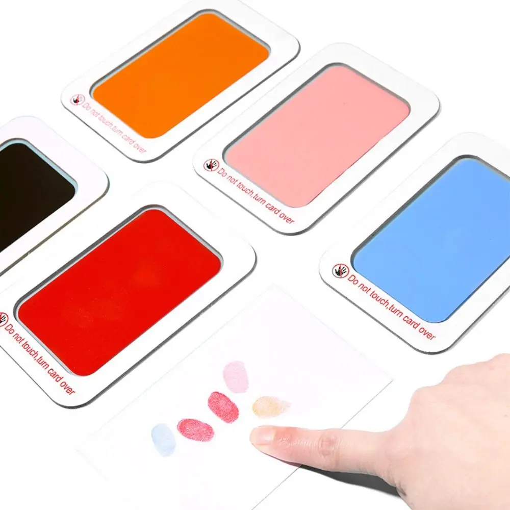 Inkless Ink Pads Inkless Baby Footprint Ink Pad Newborn Shower Non-toxic Safe Pet Handprints Hand & Foot Stamp Baby Souvenirs Clean Touch Pad