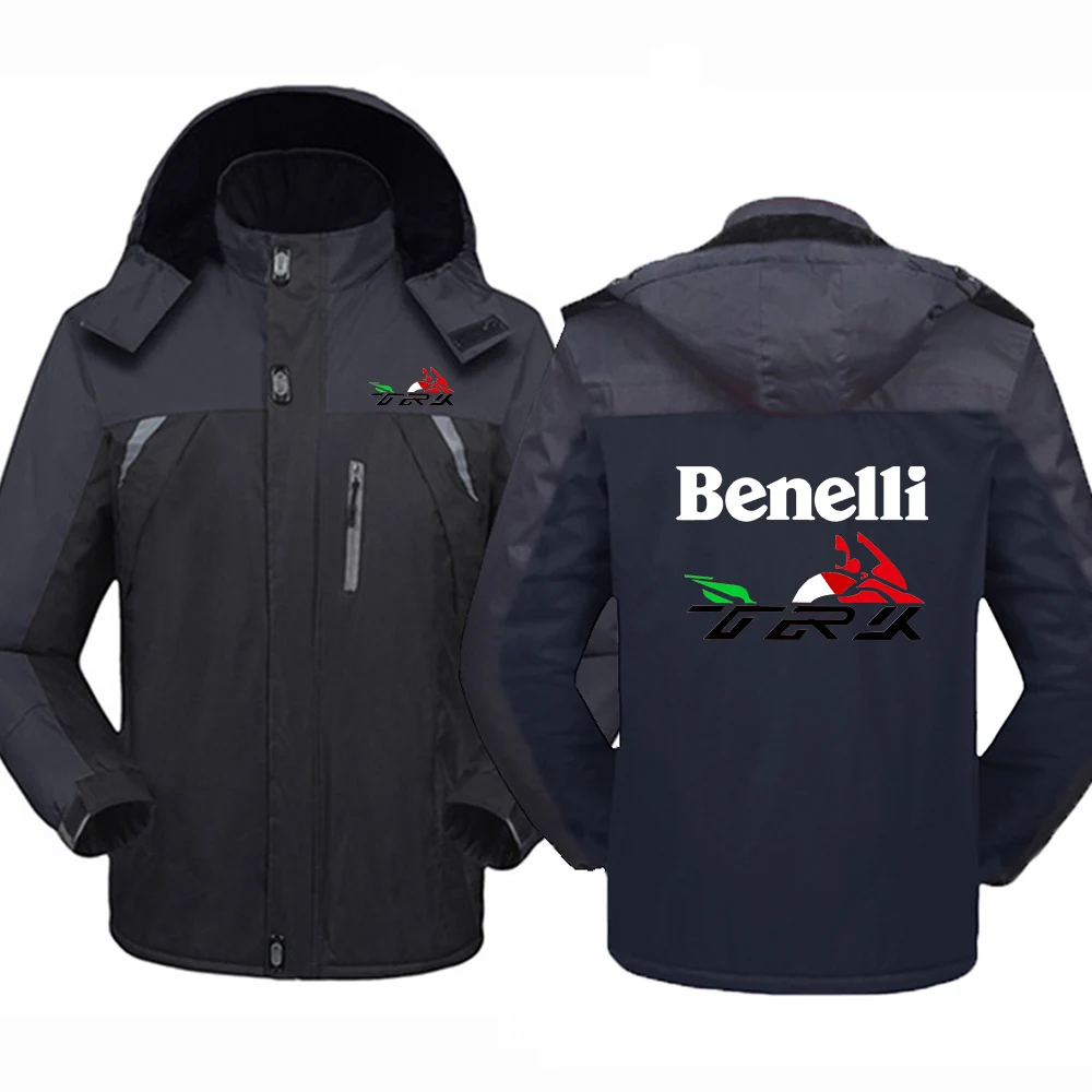 

Benelli TRK 502X Printing Fashion 2023 New Man's Winter Warm Thicken Solid Cotton Mountaineering Suit Windbreaker Hoodies Coat