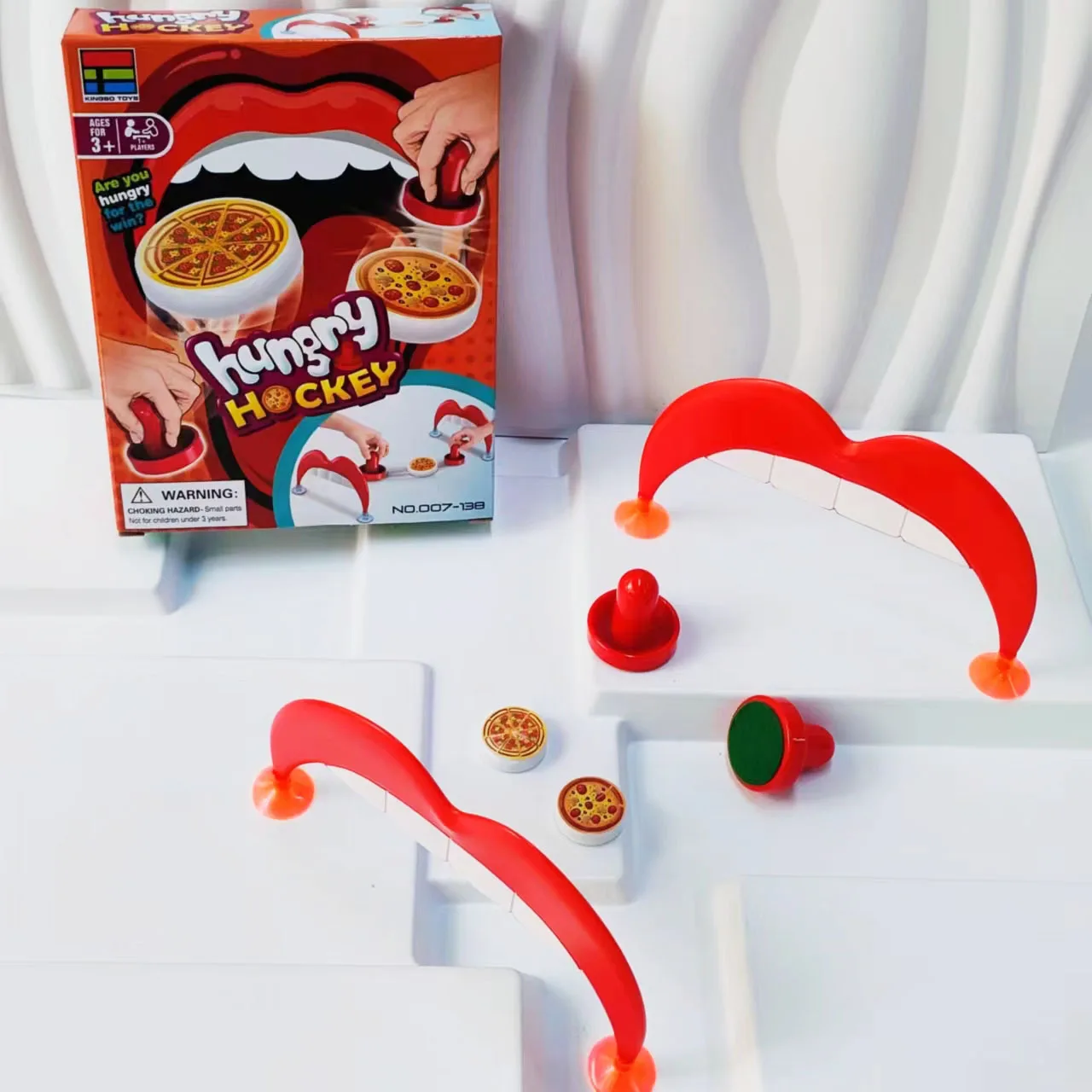 Desktop Pizza Ice Hockey Toy Chessboard Game, Educate Parent -Child Interactive Game, Suitable for Family Gatherings 4