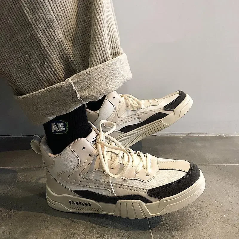 

Высокие мужские туфли для мальчиков, Новинка осени 2023, Молодежная Спортивная обувь для бега, учеников средней школы, Повседневная модная обувь для баскетбола