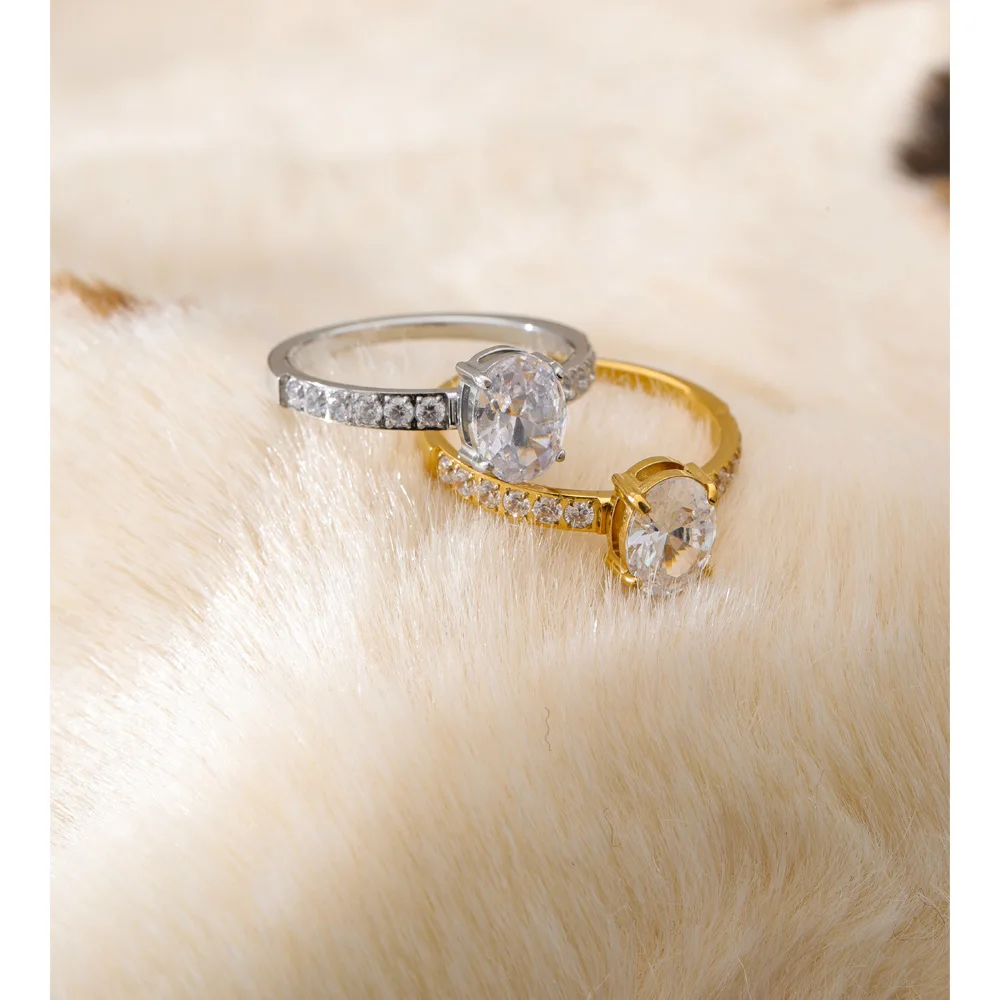 Yhpup Engagement Ring Cubic Zirconia Women