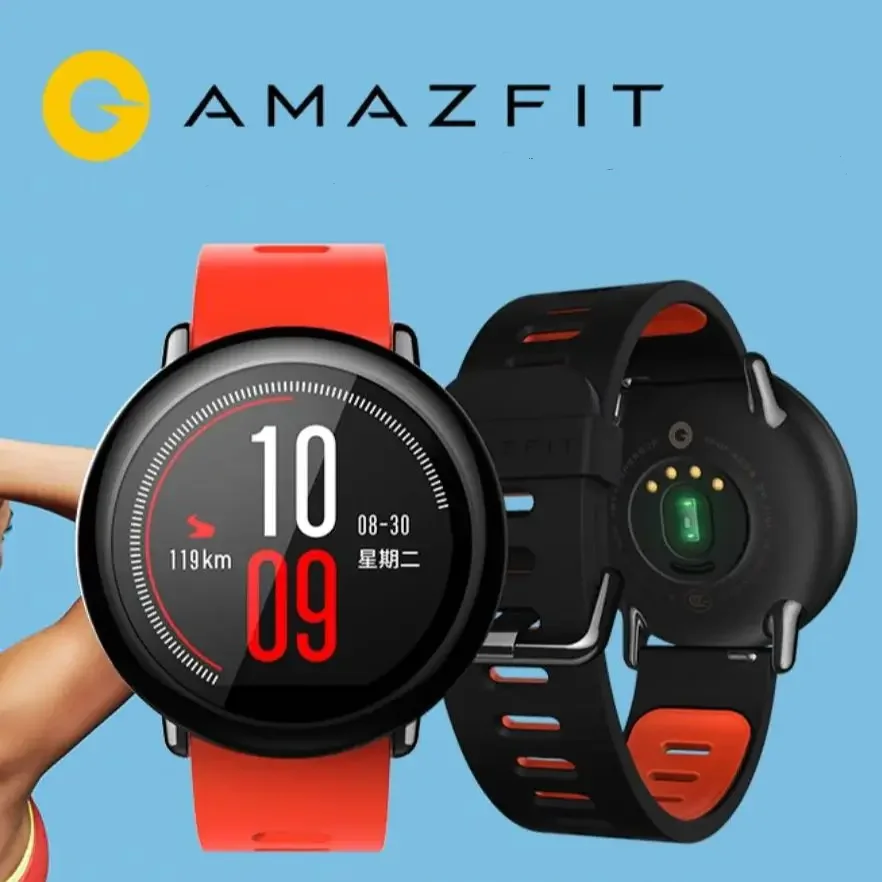 Erkekler icin Amazfit Pace Smartwatch kuresel Firmware Fitness Bluetooth 4.0 dahili GPS IOS ve Androi icin 95New ak ll saatler AliExpress