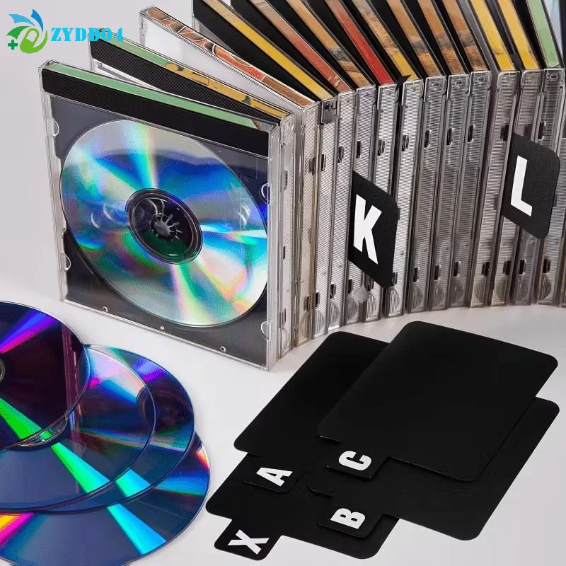 ●26pcs CD/DVD/Vinyl Record Organizer Dividers A-Z Alphabet File Storage Separator For Music Albums, Office, Home, Space-Saving - 2