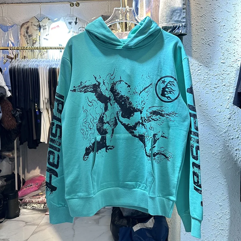 

Retro Green printed hoodie
