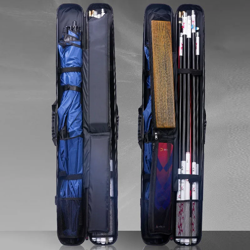 

130CM ABS Pole Bag with Bracket Thickened Double Layer Hard Shell Waterproof and Lightweigh Fishing Gear Bag 낚시 하드 케이스