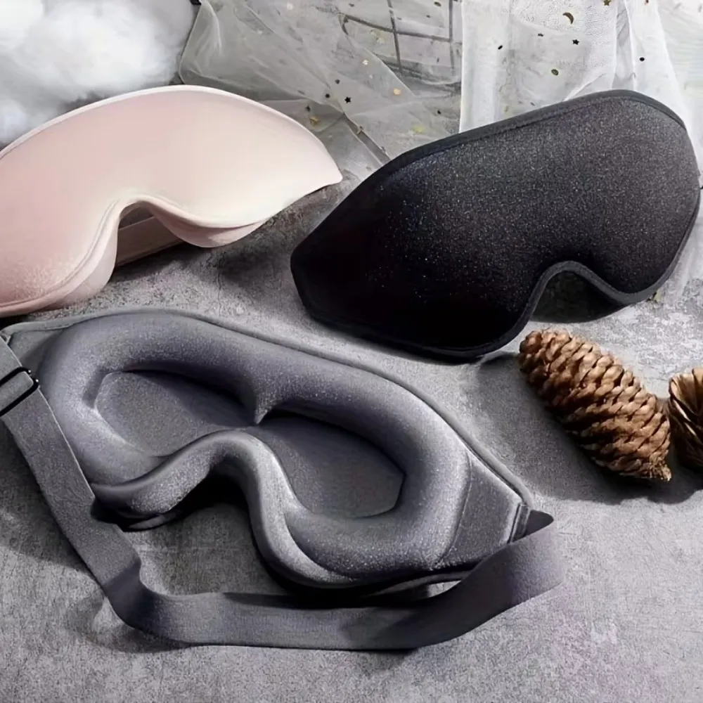 Ultra-Comfort 3D Sleep Mask with Breathable Design and Adjustable Fit