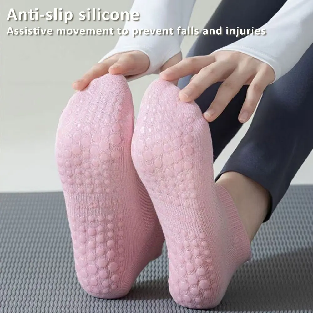 Non-slip Cotton Low Cut Short Gym Fitness Dance Sports Socks Professional Floor Pilates Socks Mesh Breathable Yoga Socks