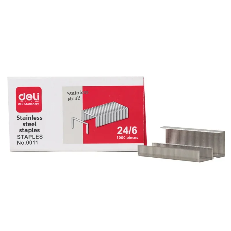 מחזיק סטפלר אוניברסלי Delight 0011 מספרי 12 מפלדת נירוסטה 304 לציפורניים 24/6 לציוד משרדי וציוד כתיבה