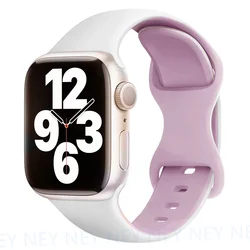 Premium Silicone Sport Band for Smartwatch - Versatile Wrist Bracelet (42 White - lavender)
