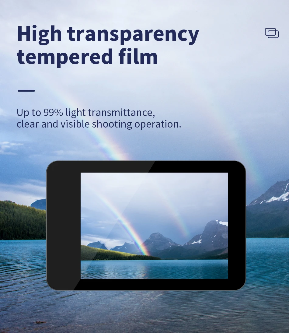 Description Picture 4 of itemTempered Glass Screen Protector Film for GoPro Hero 12 11 10 9 8 7 6 5 Black MAX 360 Action Camera Accessories