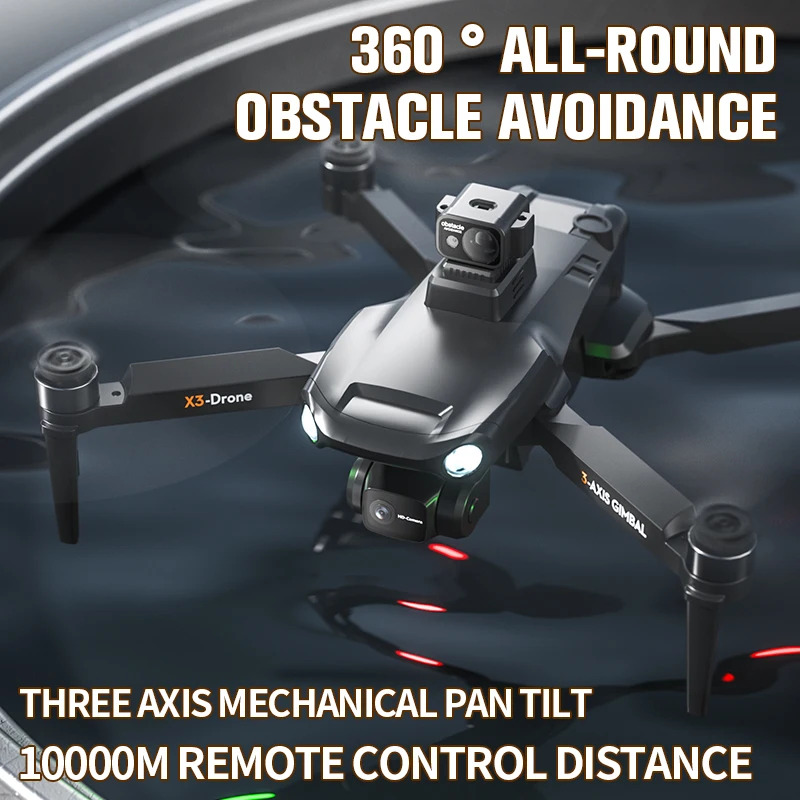 Slumkvarter Udvej smykker X3 DK-2 3-axis Anti-shake Gimbal Brushless Drone Intelligent Obstacle  Avoidance 5 Km Long Range Remote Control Drones _ - AliExpress Mobile