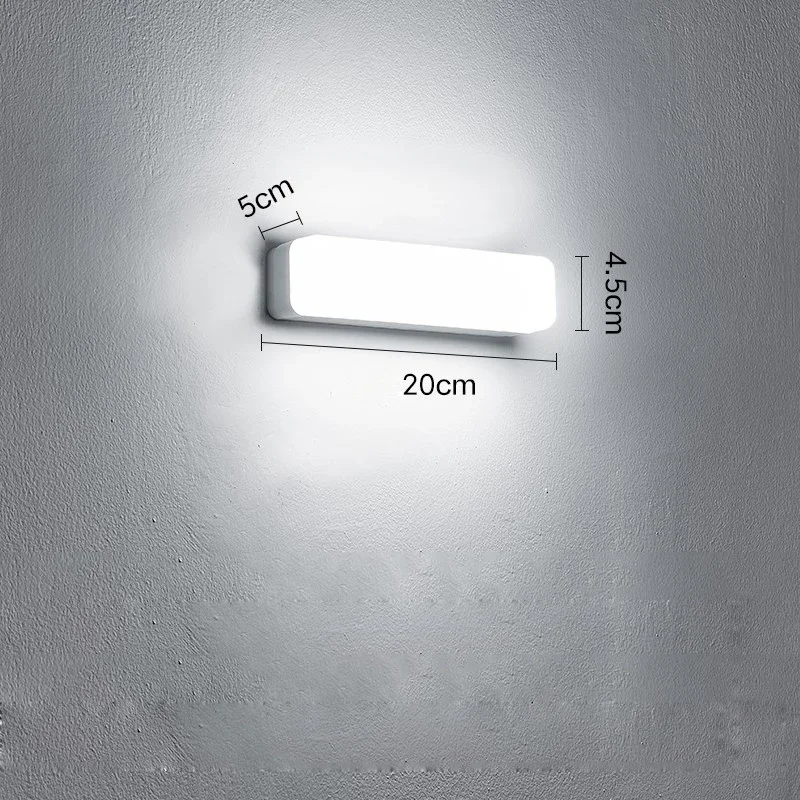 Modern LED Wall Lamp 40/20cm 18W 13W Mirror Light Bathroom Toilet Lamps White Long Strip Fixture Home Decor Led Lighting AC 220V