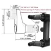 2Pcs Chrome Claw Foot Bathtub Shower Faucet Adjustable Adapter Swing Arms Wall Mount Replacement Part Bathroom Supplies Nba183 3