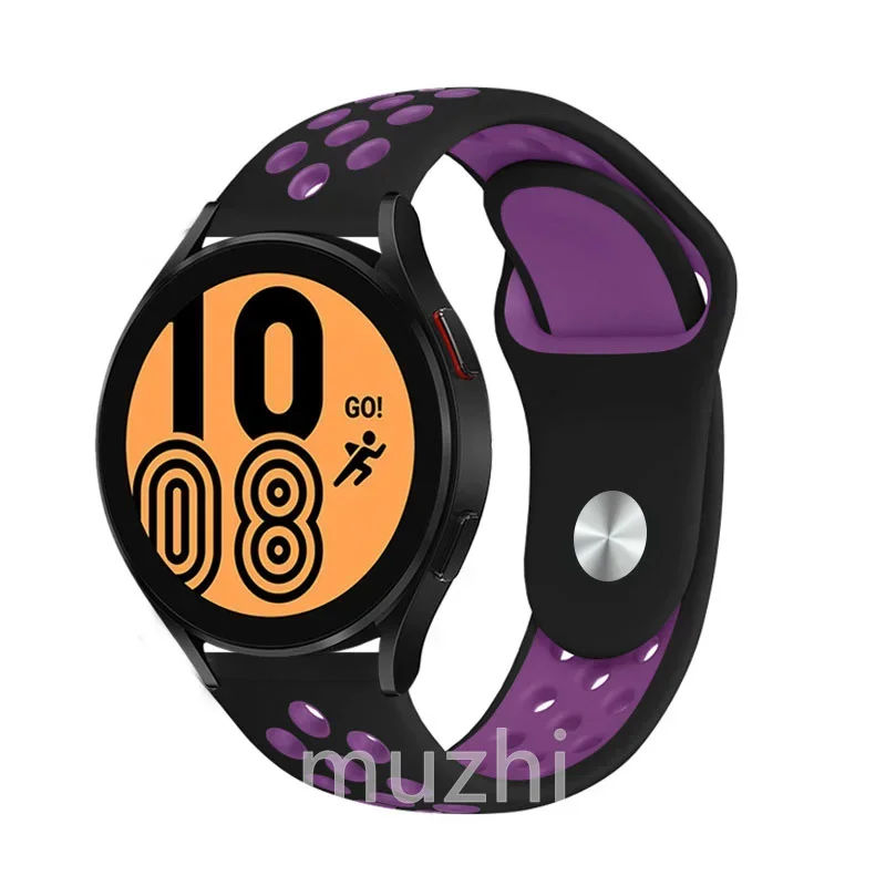 Silicone Sport Hole Bracelet - Universal 22mm/20mm Watch Band