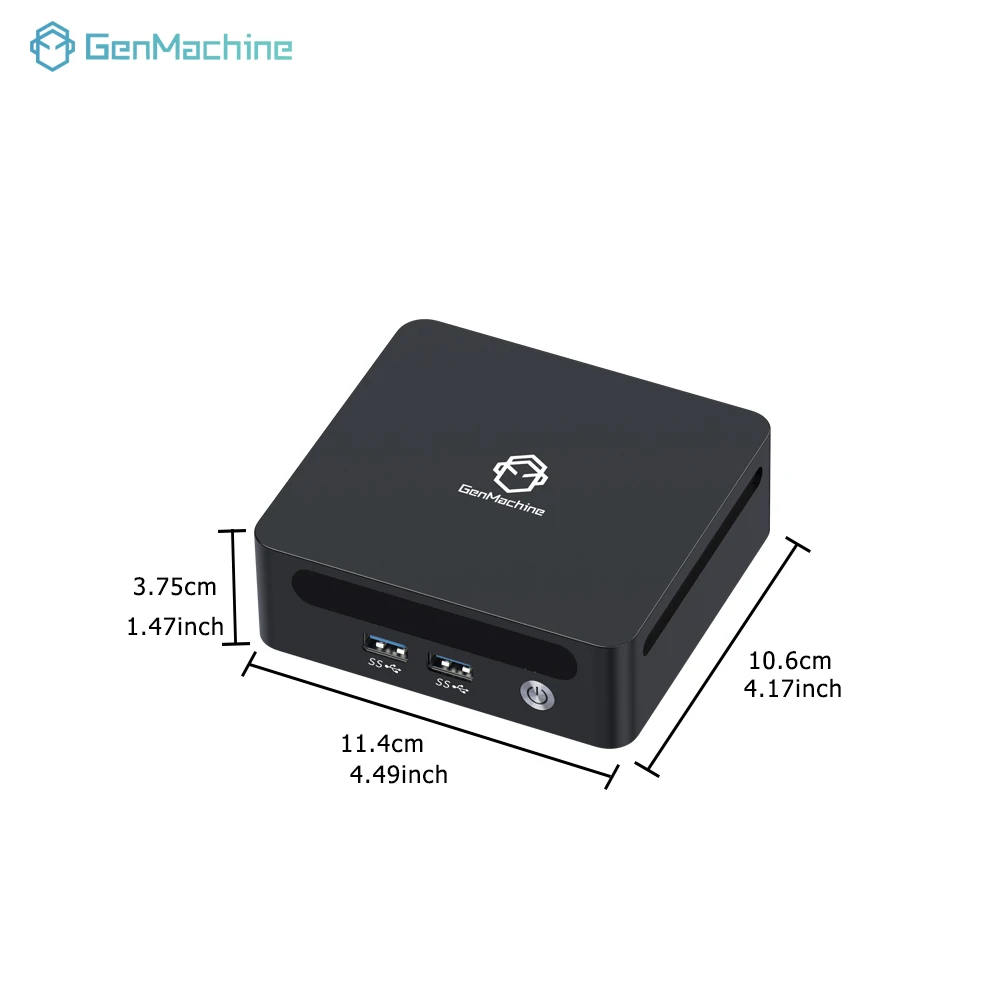 Genmachine Mini PC 6600H DDR5 16G 6400Mhz Windows 11 Ryzen WiFi 6 Gaming PC Display Diy Gaming Computer Gamer Pc Ordenador