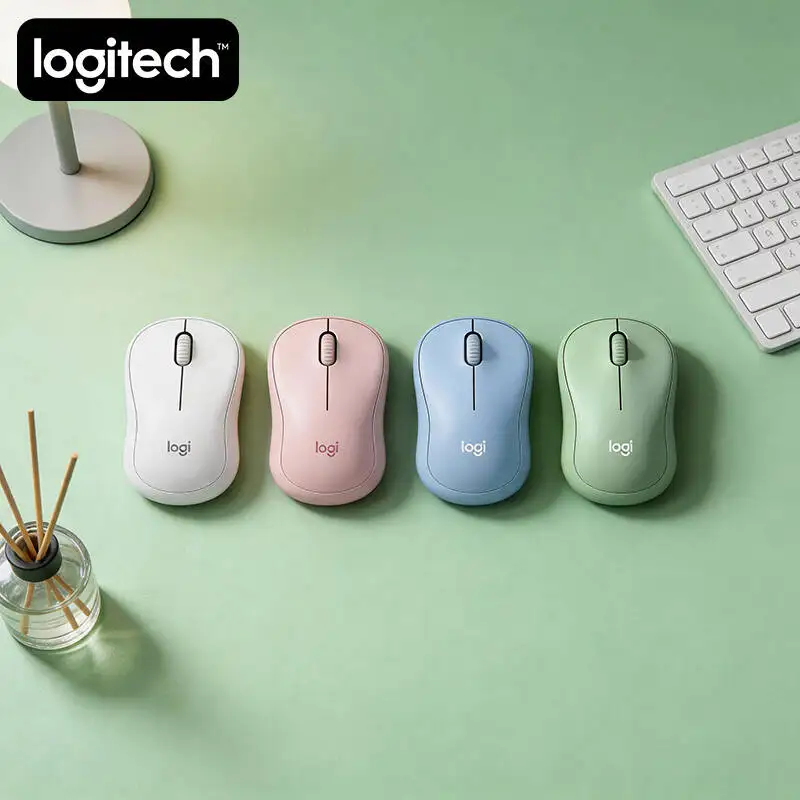 로지텍 M221 무소음 무선 마우스 - USB 나노 수신기 부착 정밀 센서 1000 DPI 가정 사무실 일상 업무에 적합
