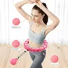 Hula Circle sport Exercise Hoop Weight Loss and Slimming Exercise Fat Burning Fitness Equipment Adjustable with Detachable Knots 6