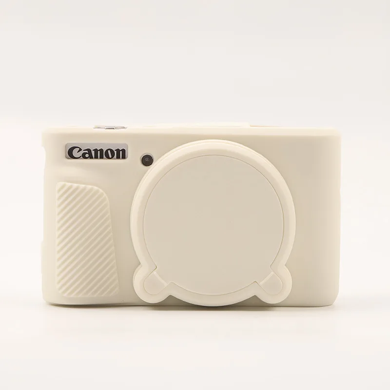 Soft Silicone Protective Camera Case with Removable Lens Cover