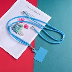 Adjustable Crossbody Phone Lanyard Necklace with Safety Clip (Blue)