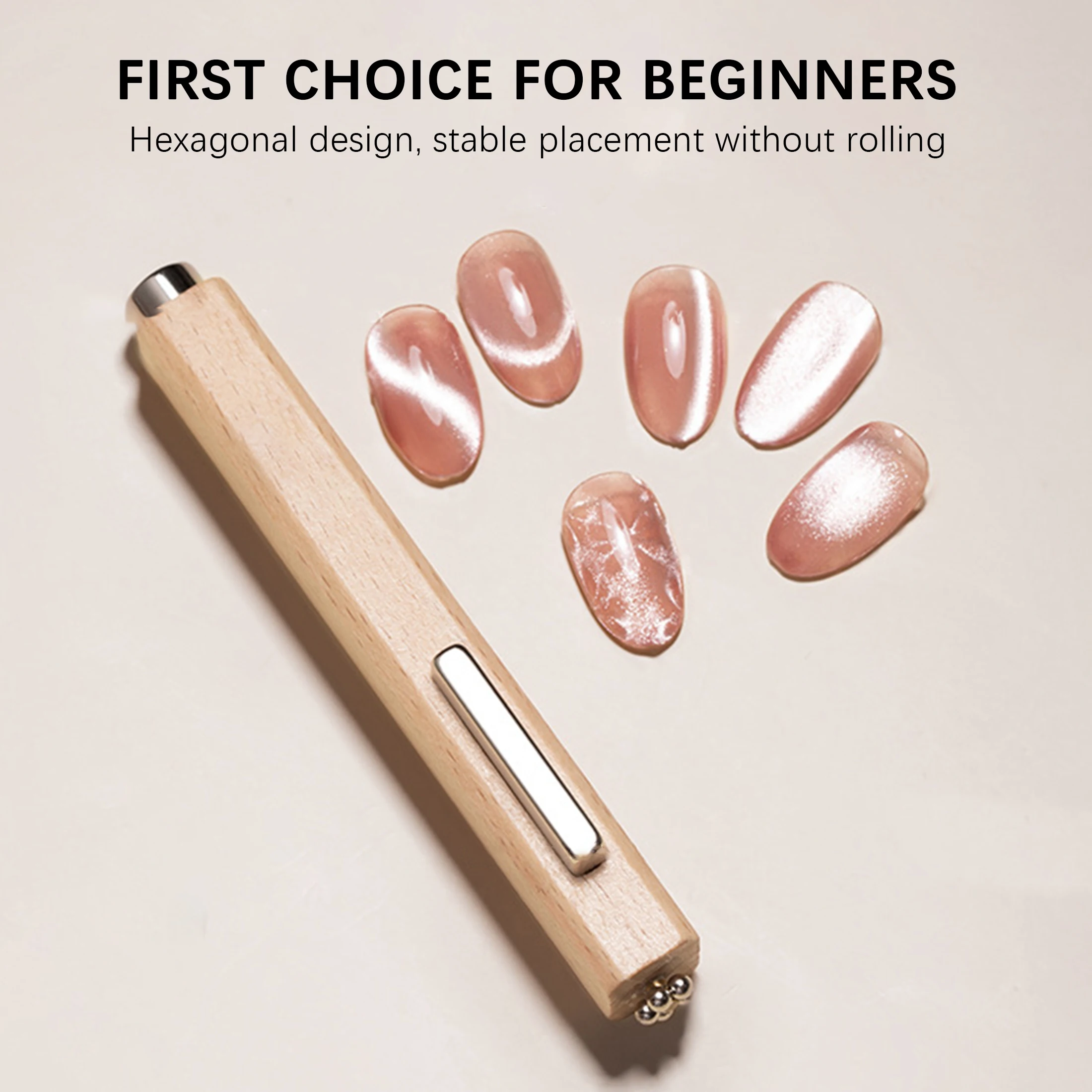 3IN1 multi-functional French Line/Flowers Magnetic Laser Line Effect Nail Magnet Pen professional strong cat eye gel magnet pen magnetic nail art tools cat eye nail tool magnetic nail tools magnetic nail pen