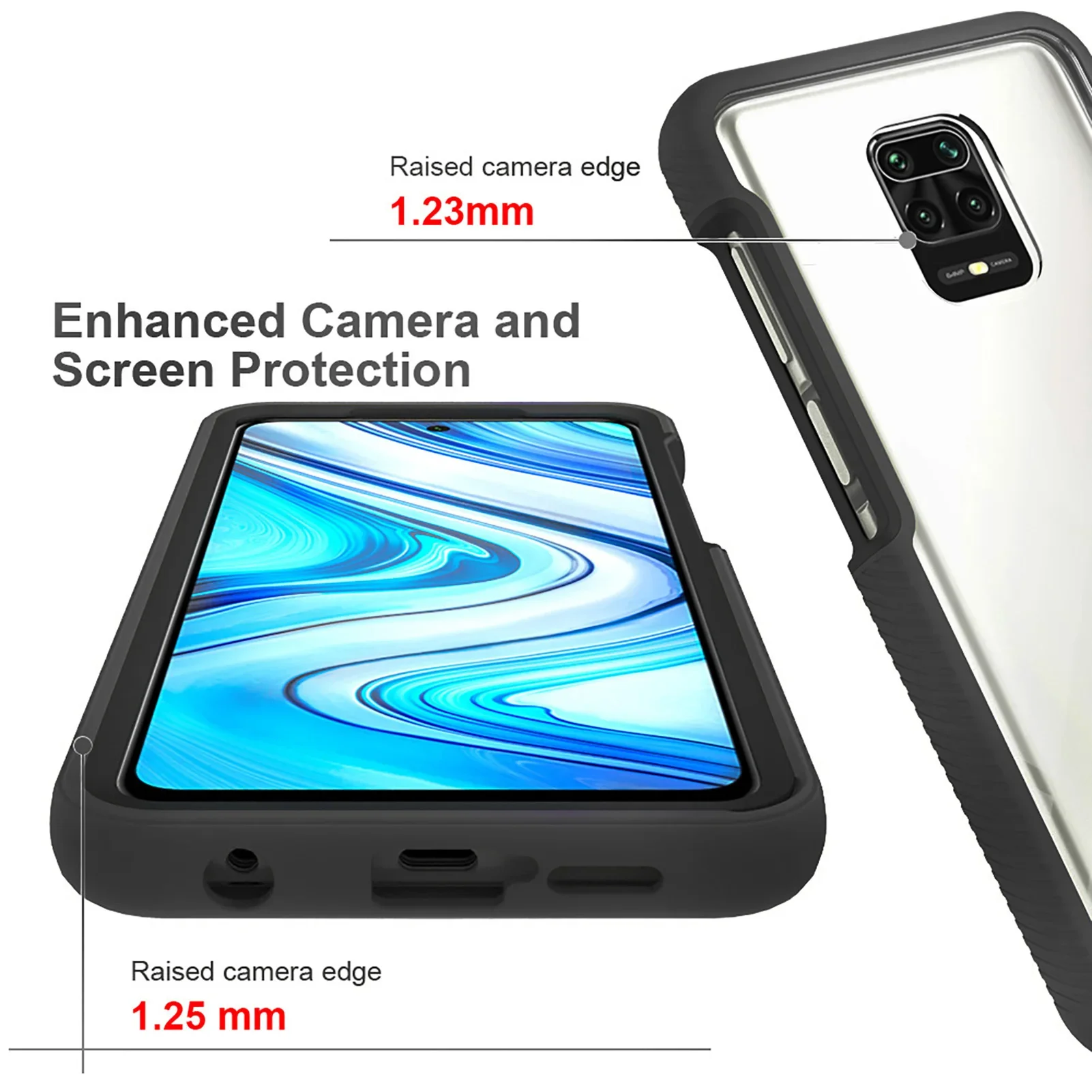 Ultimate Hybrid Shockproof Rugged Case - Durable TPU Frame & Plastic Back Cover