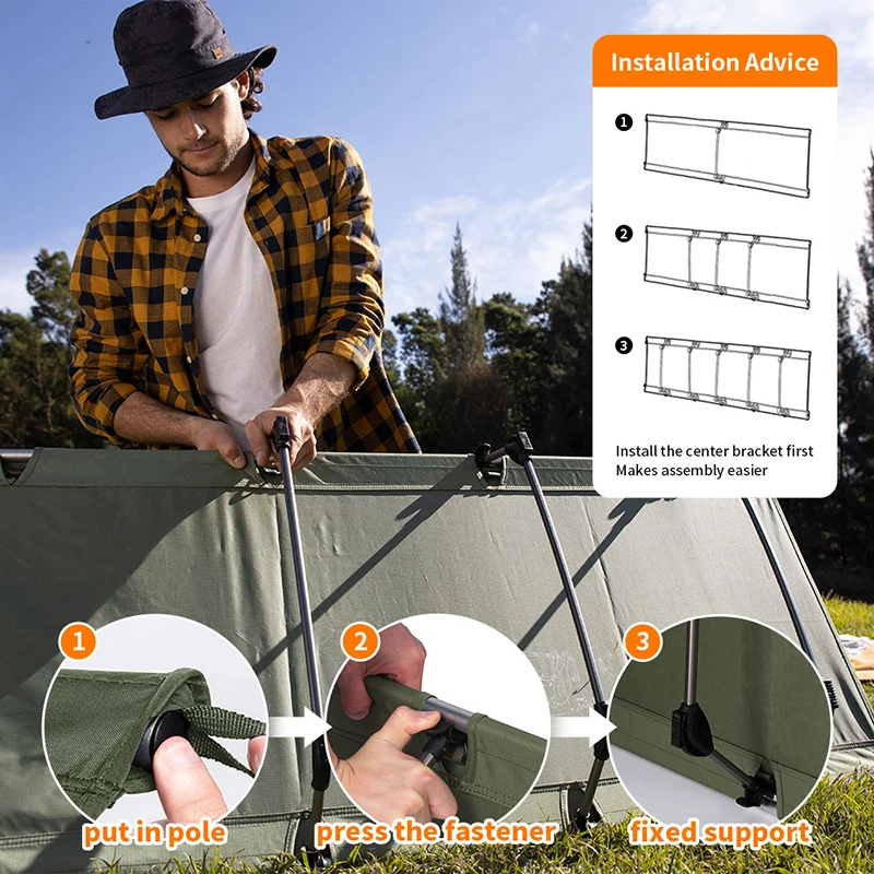 Naturehike – lit de Camping pliable et Portable, ultraléger, pour tente, extérieur, pour tourisme