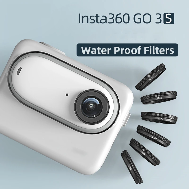 CPL ND8 ND16 ND32 Lens Filter Set for Insta360 GO 3S ND CPL Lens Action Camera Filter Kits Accessories 3