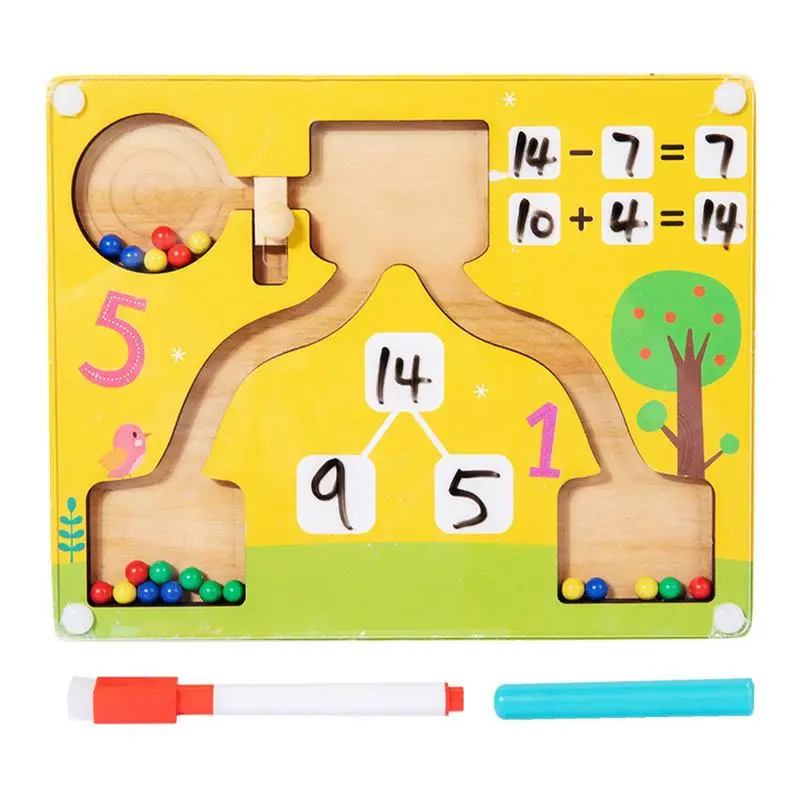 

Magnetic Counting Games Math Game Puzzle Board Wooden Counting Maze Educational Fun Counting Matching Games Montessori Toy