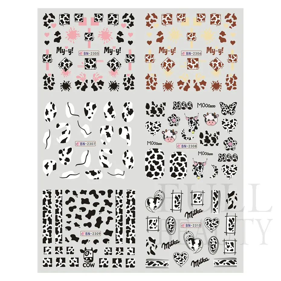 New Leopard Print Stickers For Nails Wild Animal Texture Cute 9 S82700a96ad6d4fe197a016dfed41efe93