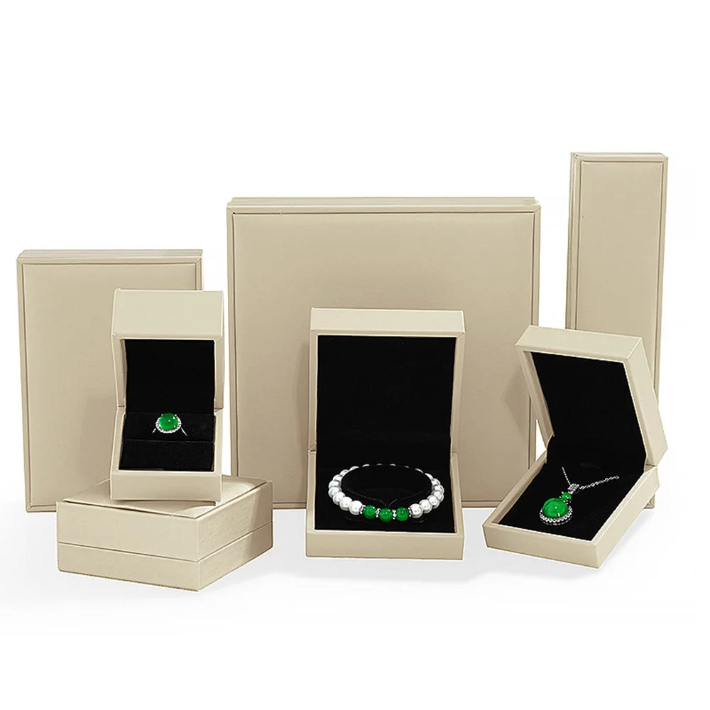 5pcs PU Leather Portable Travel Jewelry Box Storage Organizer Packaging Case Earring Ring Necklace Pendant Jewellery Organizer