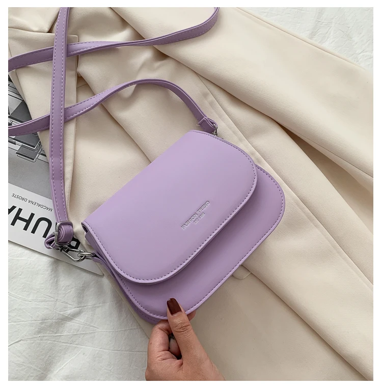 Cute LEATHER Sling Bag Side Bags White WOMEN Saddle SHOULDER BAG Small  Crossbody Purses FOR WOMEN