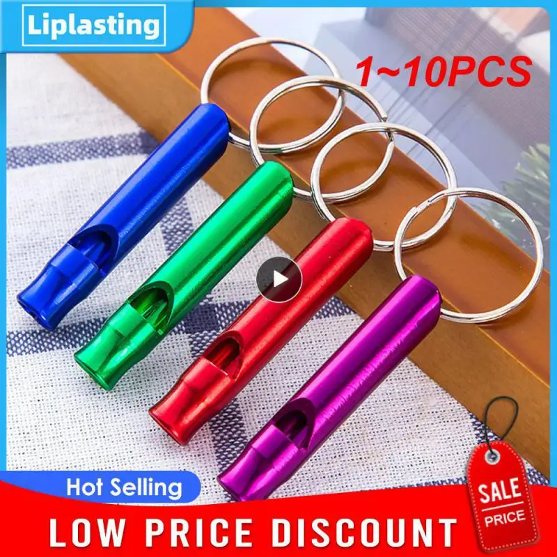 

1~10PCS Multifunction Whistle Portable Emergency Whistle Keychain Team Gifts Camping Hiking Outdoor Tools Whistle Pendant Key