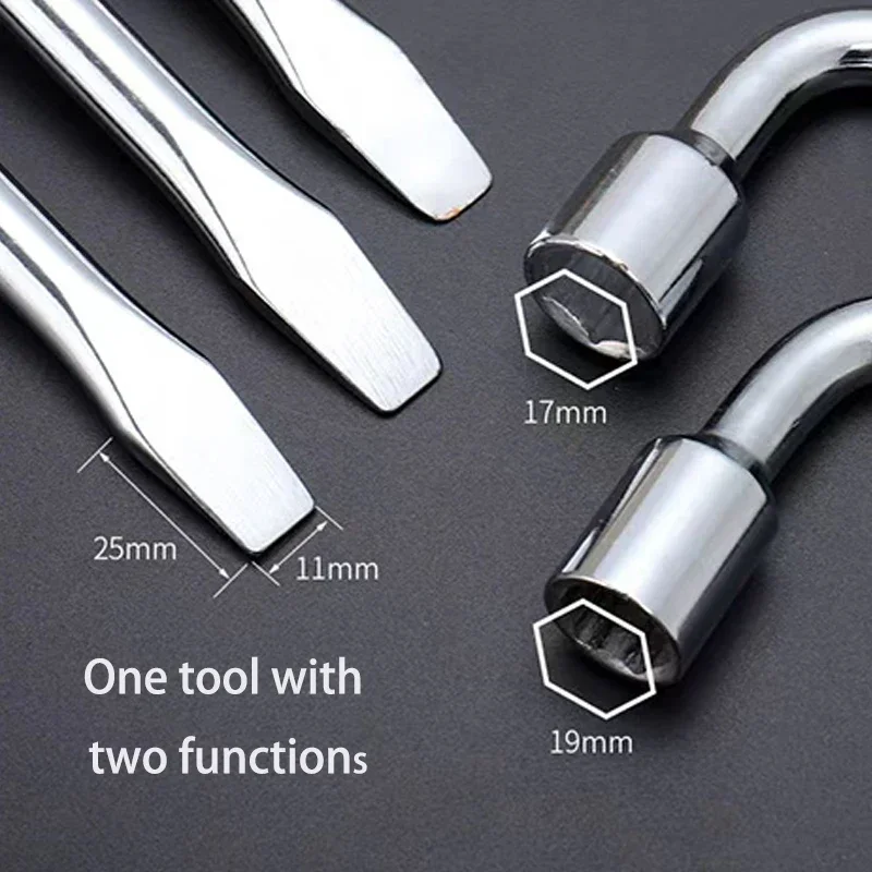 

Динамометрический ключ L-образный ключ для шин 2 в 1 гаечный ключ 19 шин гаечный ключ 23/24 автомобильные инструменты 17 головок 21/22 для смены автомобильных шин