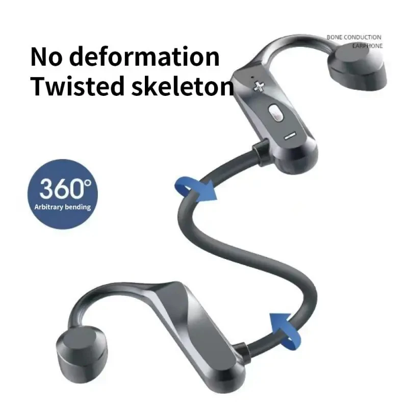 Ks69 Bone Conduction Headphone Noise Reduction Stereo Surround Sound Wireless Bluetooth-compatible Neck Hanging Sports Headsets 5