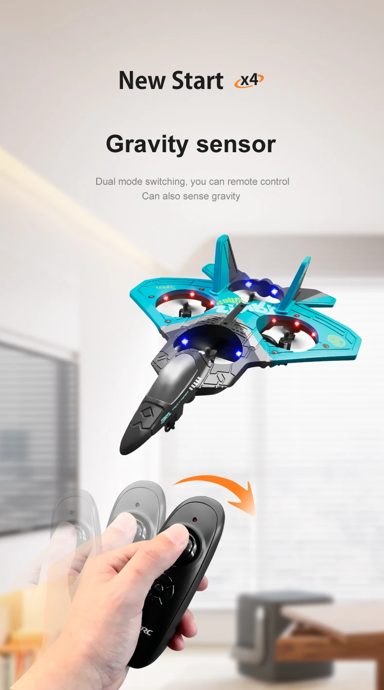 4drc V17 Remote Controlled Rc Glider Fighter Plane For Beginners_voghion.com